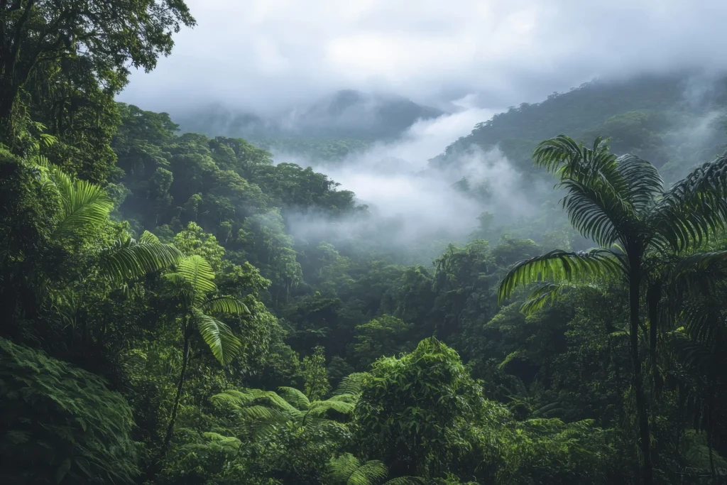 cloud forest landscape Web H